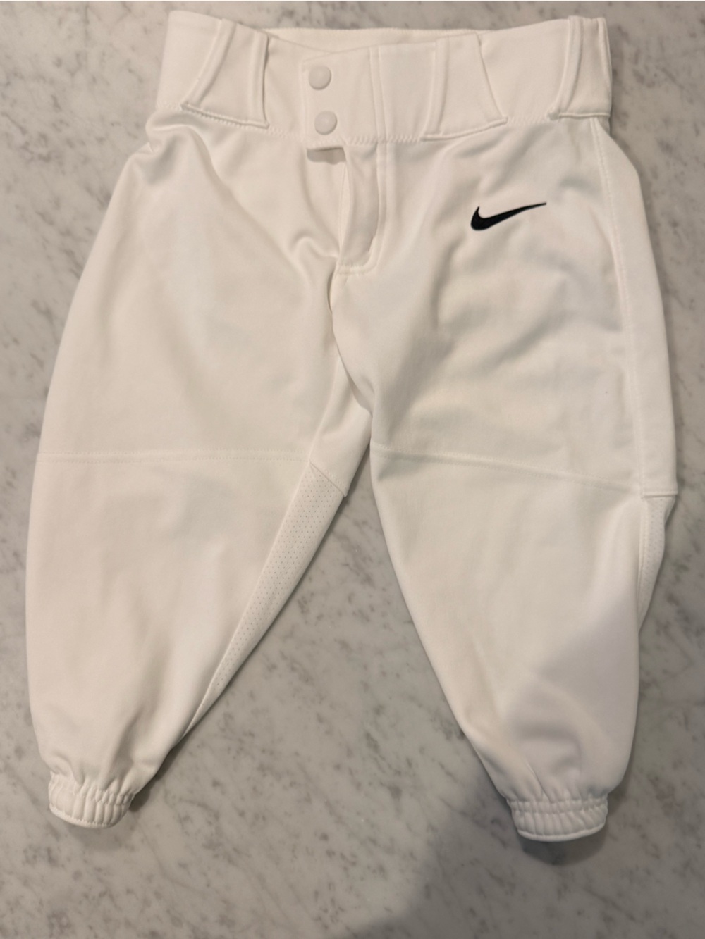Nike Kids Small White Athletic pants for softball